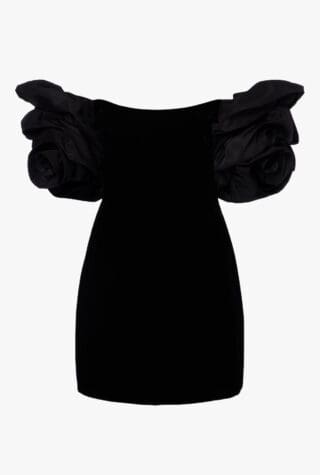 Carolina Herrera Off-shoulder velvet minidress