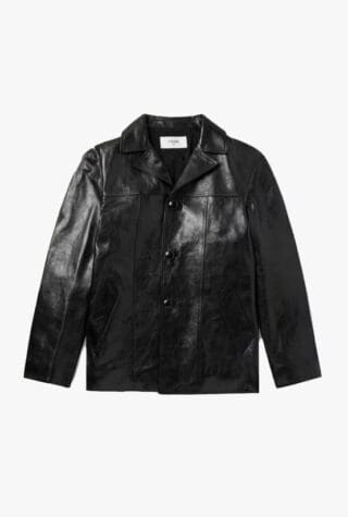 Celine Homme Waxed-Leather Jacket
