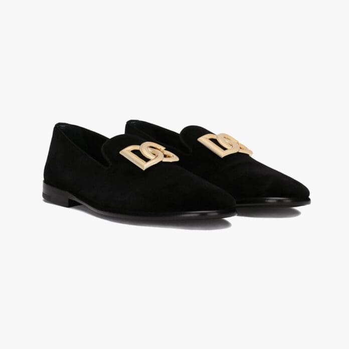 Dolce & Gabbana Velvet Slippers 