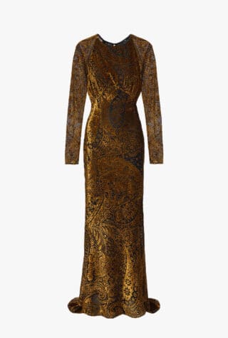 Etro Paisley jacquard maxi dress