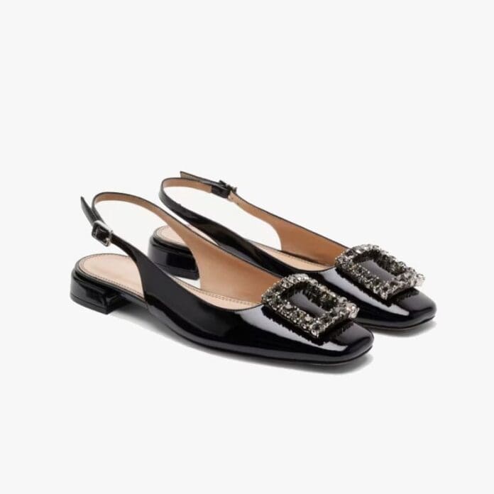 GiGi Embellished Slingback Flat