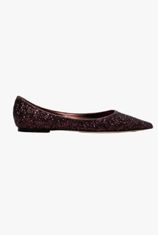 Jimmy Choo Love Glitter ballet flats