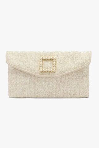 Midnight Pearl Trim Clutch 
