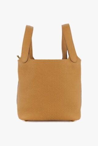 Picotin 18 Biscuit Clemence Gold handbag