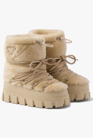 Prada Shearling après ski booties