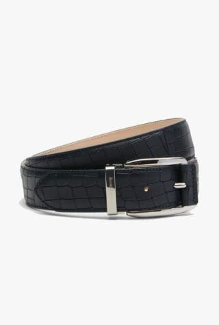 Men’s Sanmarino Croc-Effect Belt