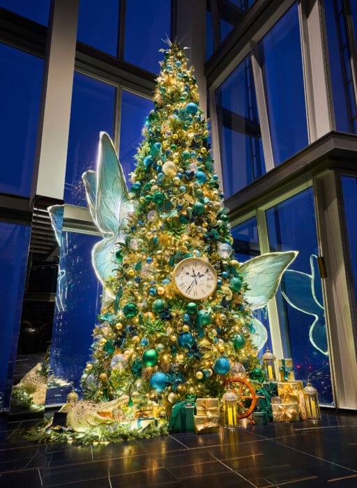 Aqua Shard peter pan christmas tree