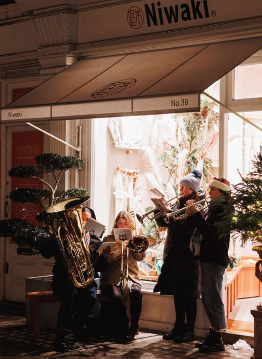 Christmas shopping at Chiltern Street