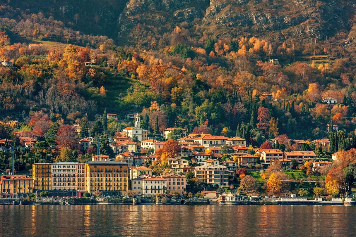 lake como italy europe winter