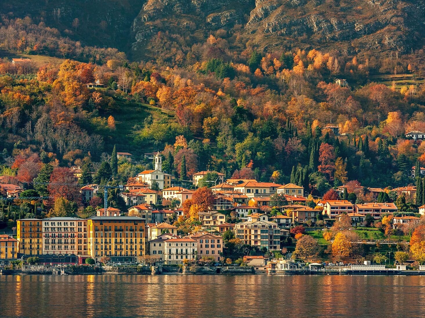 lake como italy europe winter