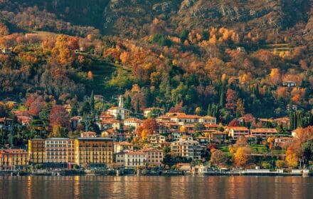 lake como italy europe winter