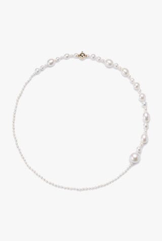Sophie Bille Brahe Amis Peggy 14ct gold and freshwater pearl necklace