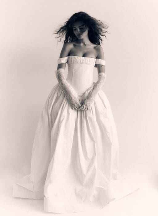 Cinq Louise dress at The Fall Bride