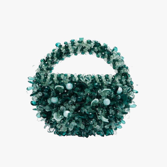 Clio Peppiatt Sirena beaded tote bag