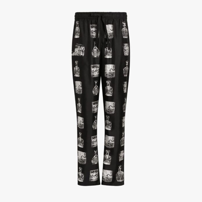 Dolce & Gabbana whisky-print pyjama trousers