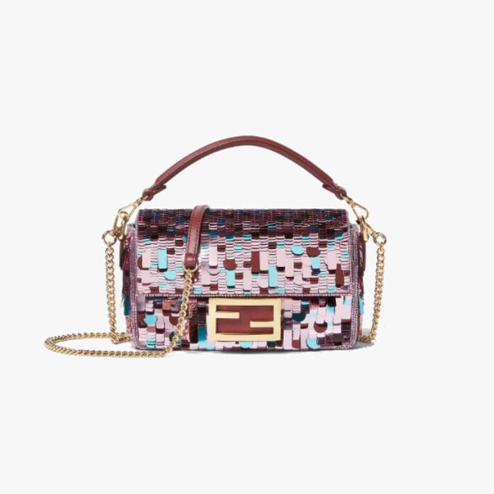 Fendi Baguette Mini sequined bag