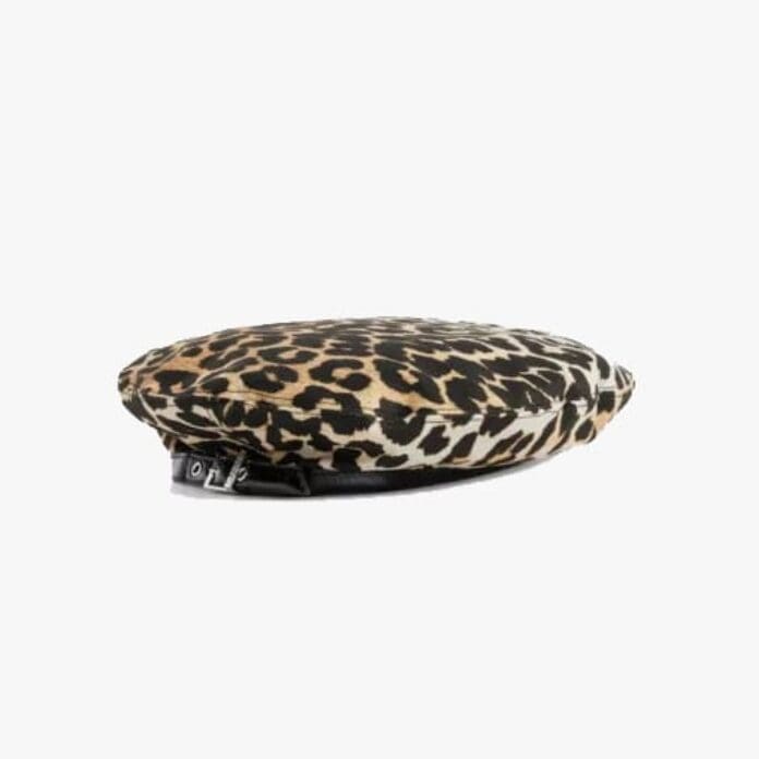 Ganni Leopard-print beret