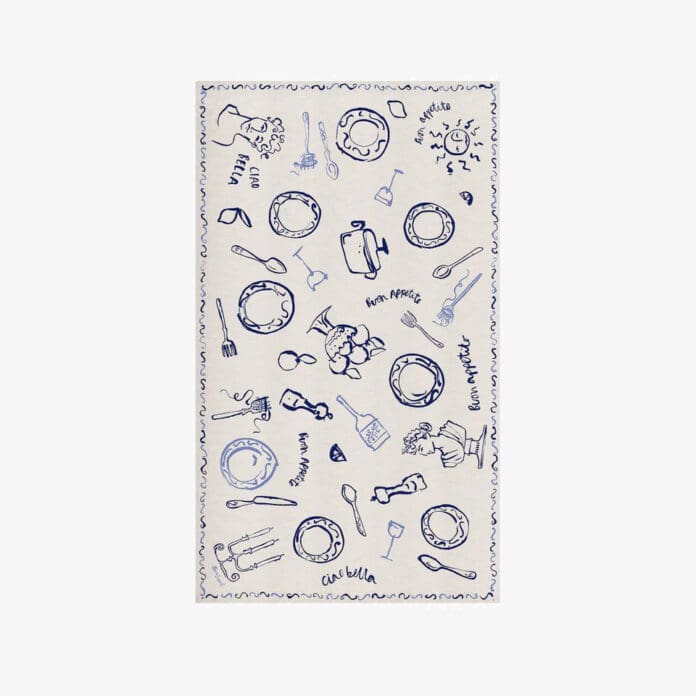 Olivia Sewell Ciao Bella linen tablecloth