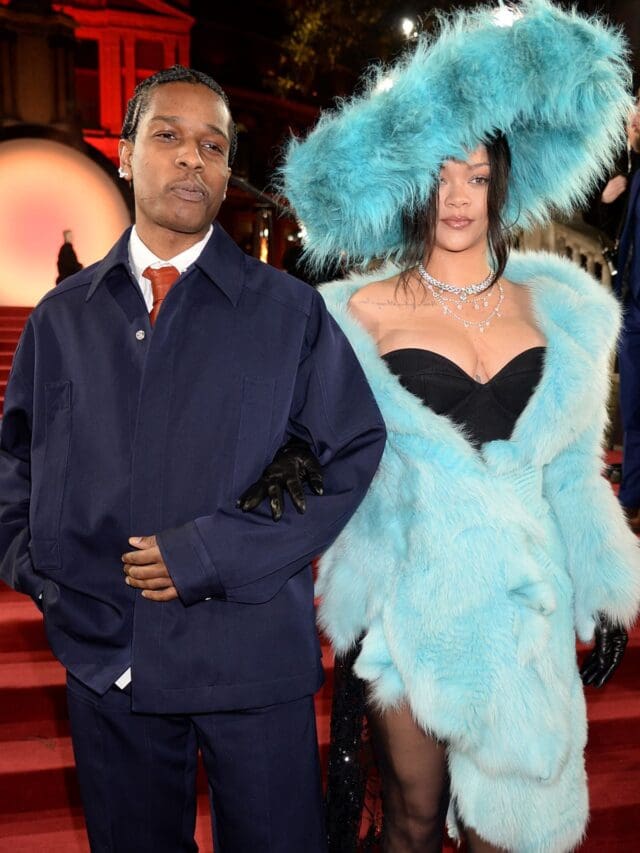 asap rocky and rihanna fashion awards 24