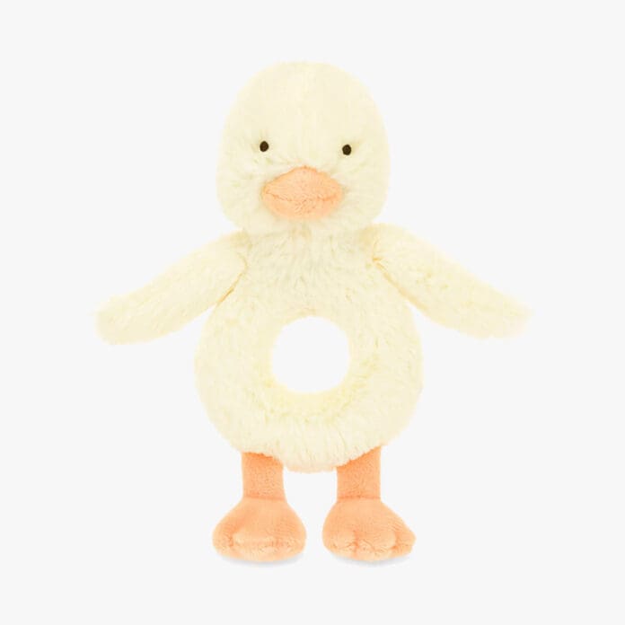 jellycat bashful duckling rattle