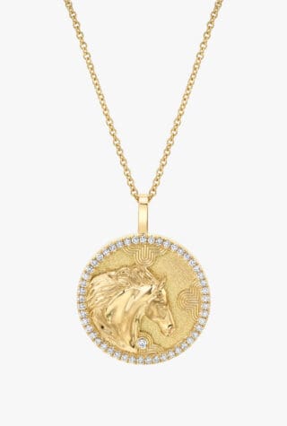 Anita Ko Lucky diamond horse talisman