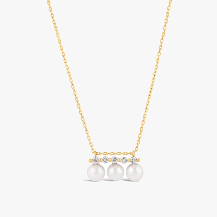 Dinny Hall Shuga Triple Pearl & Lab-Created Diamond Pendant