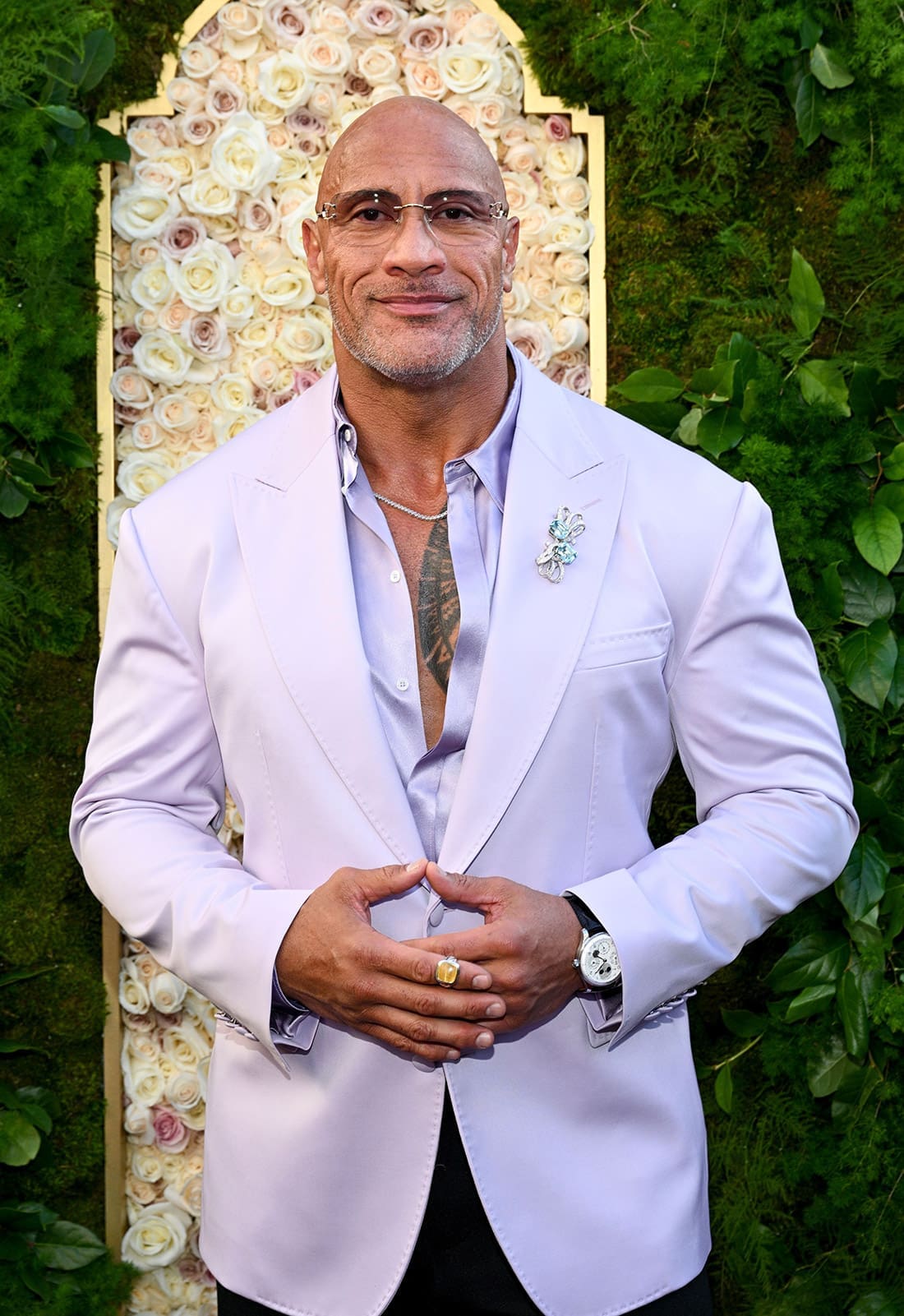 dwayne johnson golden globes 2025