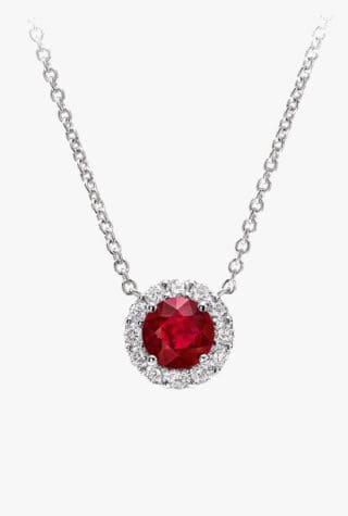 Graff Icon Round ruby pendant