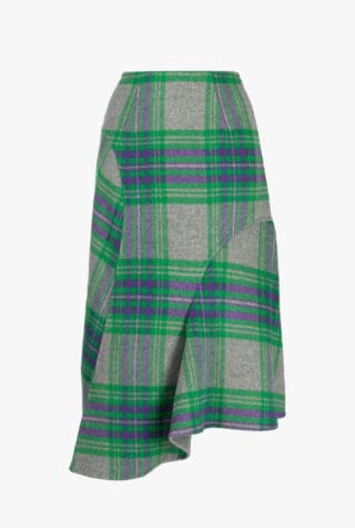 JNBY plaid-check skirt