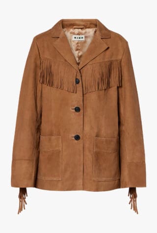 Rixo fringed suede blazer