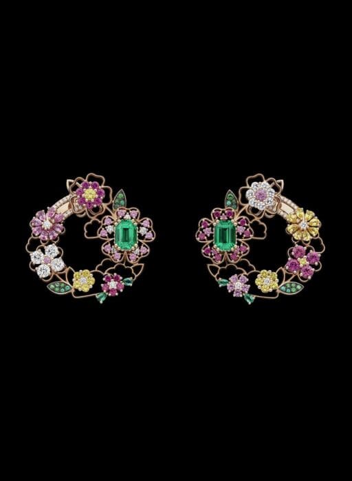 dior milly dentelle earrings