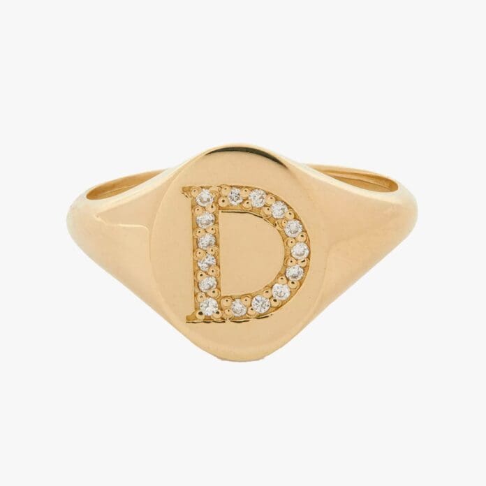liberty initial signet ring