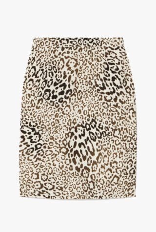Alessandra Rich leopard-print skirt