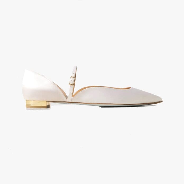 Aquazzura Bellezza satin ballet flats