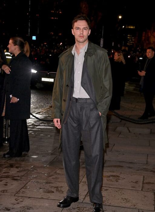 Nicholas Hoult at the Burberry show