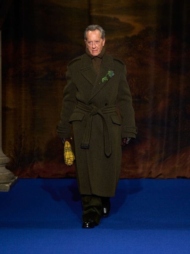 burberry aw25 collection richard e grant