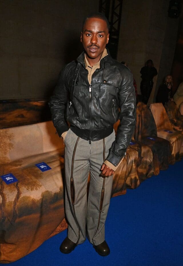Ncuti Gatwa at the Burberry show