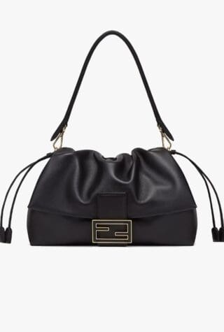 Mama Baguette large black Nappa leather 