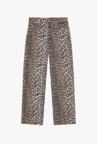 Ganni leopard print Izey jeans 