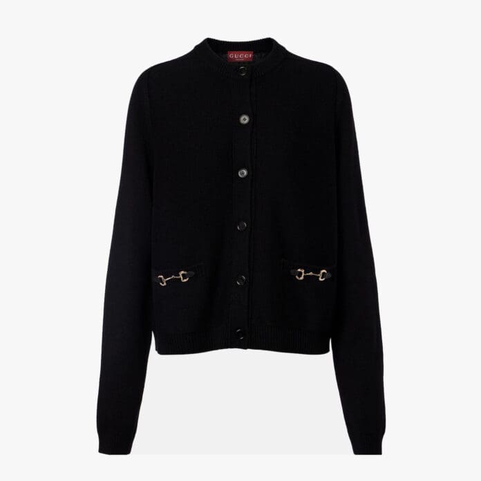 Gucci Horsebit wool and cashmere cardigan