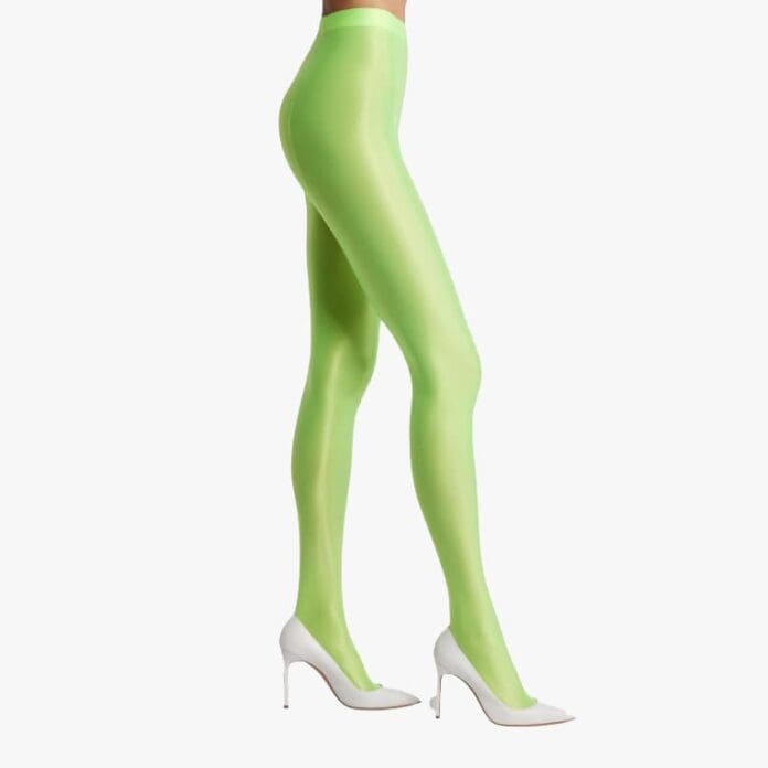 High Heel Jungle satin finish tights
