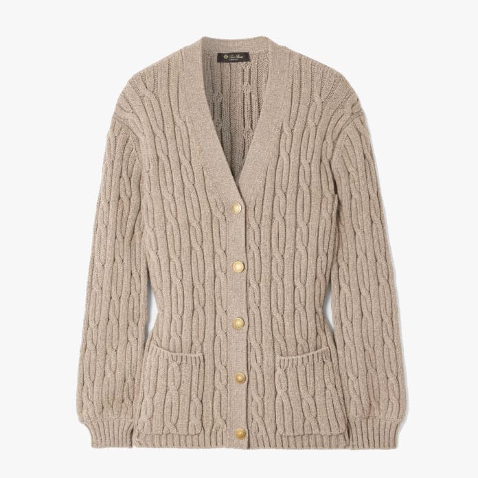 Loro Piana cable-knit cardigan