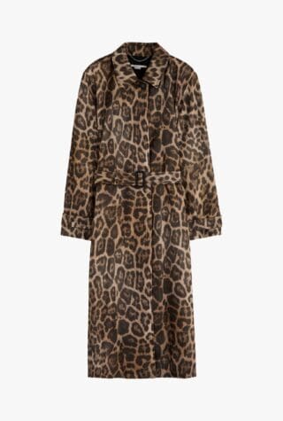 Stella McCartney leopard-print trench coat