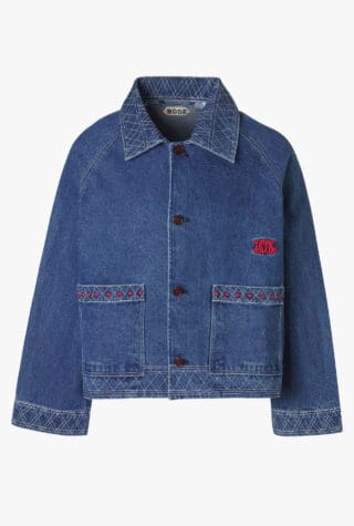Bode Embroidered denim jacket
