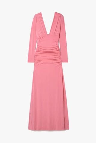 Carolina Herrera Ruched stretch-jersey gown