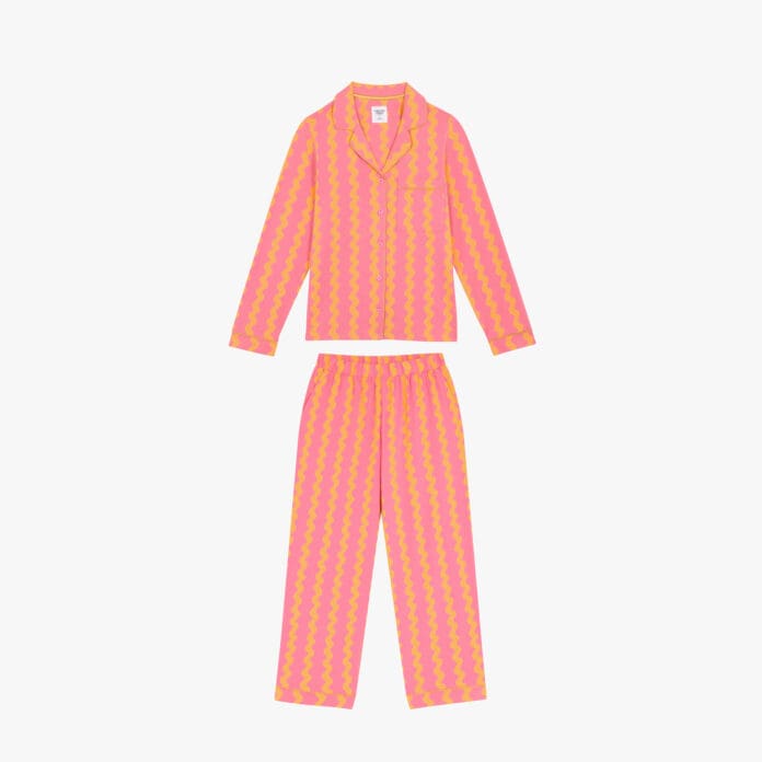 Chelsea Peers Sunset Wavy Stripe Long Pyjama Set