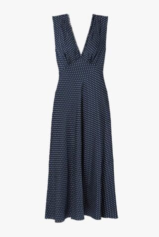 DÔEN Tahlia polka-dot midi dress