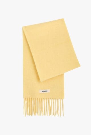 Jacquemus L'echarpe Carro scarf butter yellow