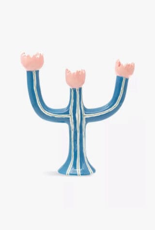 LAETITIA ROUGET Tulip hand-painted ceramic candleholder