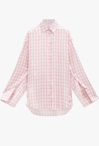 Loewe checked silk shirt 